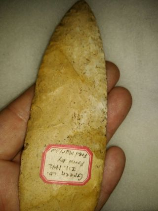 Illinois Burlington St.  Charles dovetail indian arrowhead artifact 3