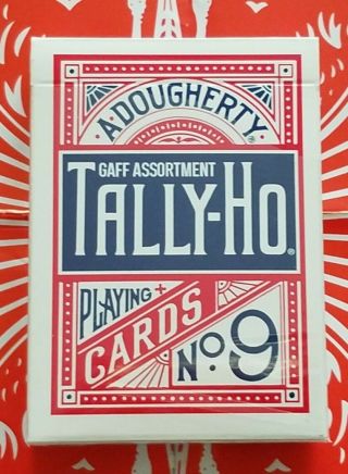 Tally - Ho Gaff Deck Playing Cards Open Box/new Magic Uspcc Bicycle Double Backs