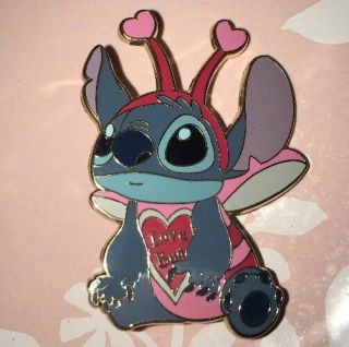 Disney Shopping Pin Love Bug Valentine’s Day Stitch Heart Costume Le 250
