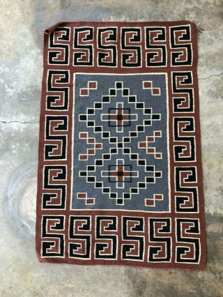 Small Southwestern Rug or Weaving - 42 x 27 inches – Navajo Style 4