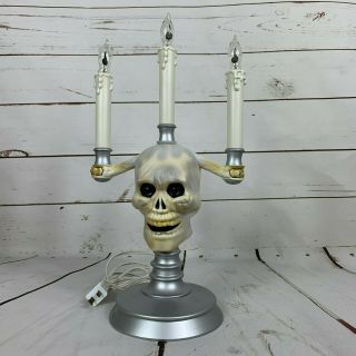 Trendmasters Vintage 90s Haunted Candelabra Skull Flickering Candle Hallowscream