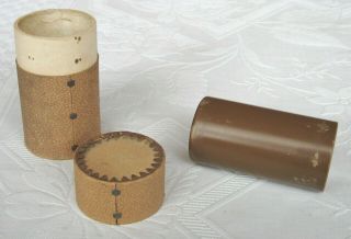 Brown Wax Phonograph Cylinder Record Home Recording Male Vocal With Piano