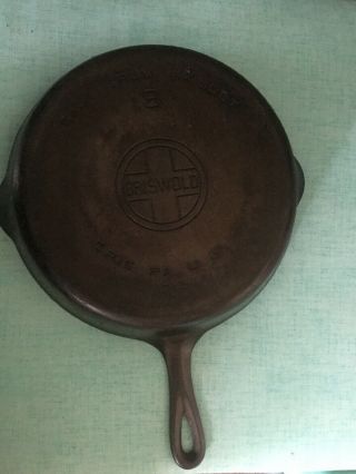 Griswold Cast Iron Skillet Erie Pa.  9