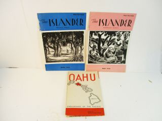 2 The Islander Honolulu Hawaii 1938 Plus Oahu Brochure