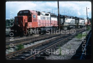 Slide Ic Illinois Central Gp40 3060 & 3 In 19974