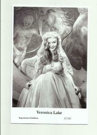 (n472) Veronica Lake Swiftsure (27/222) Photo Postcard Film Star Pin Up