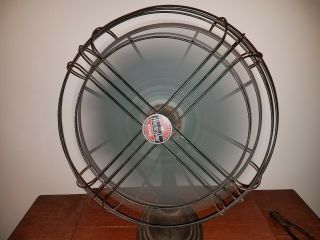 Vintage F.  A.  Smith Arctic Aire 16 " Oscillating 3 Speed Fan Mod.  163rrr