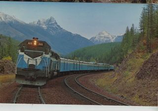 Great Northern Railroad 8 3/4 " X 5 " Picture Card Glacier Park 333 Engine