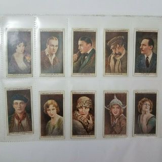 1930 Wills Cigarettes Tobacco Cards - Cinema Stars 50 cards 1st and 2nd Series 3