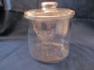 Vintage Mi Lola Cigar Co Glass Counter Top Display Jar - Milwaukee Wi - W/lid