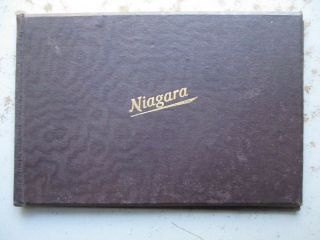 Ca.  1905 - 1910 Niagara Falls Hardcover Souvenir Photo Book,  4 Languages