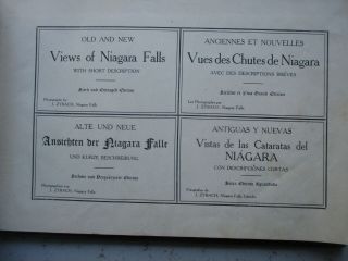 Ca.  1905 - 1910 Niagara Falls Hardcover Souvenir Photo Book,  4 Languages 2