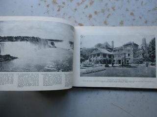 Ca.  1905 - 1910 Niagara Falls Hardcover Souvenir Photo Book,  4 Languages 4