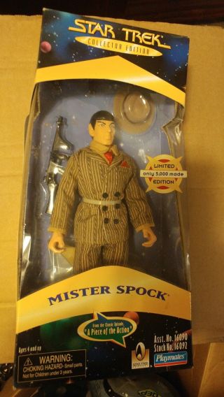 Star Trek - 1996 9 " Mister Spock Figure " A Piece Of The Action " - Limited 5,  000