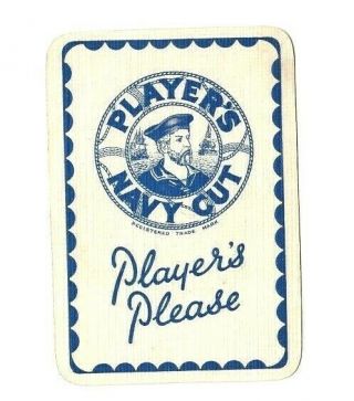 1 WIDE PLAYING GAME SWAP CARD - TOBACCO PLAYERS PLEASE THE FARMER SMOKING PIPE 2