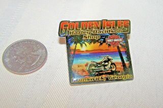Golden Isles Brunswick Georgia Harley Davidson Dealer Dealershp Vest Jacket Pin