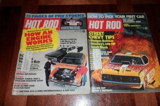 May & April 1973 Hot Rod Magazines Smokey Yunick Project L - 88 Nova 340 Duster Ad