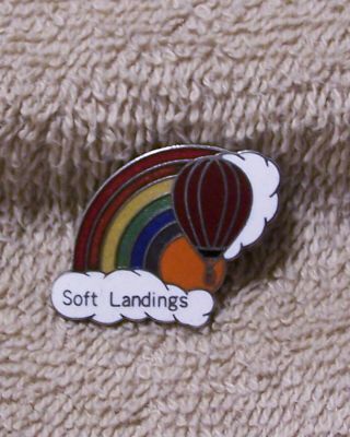 Soft Landings 1 1/4 " By 1 " Balloon Pin