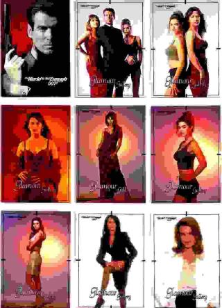 1999 James Bond The World Is Not Enough Complete Basic Trading Card Set
