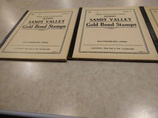 Gold Bond Stamps Books Sandy Valley Waynesburg Ohio Series C And D Choice