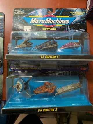 Babylon 5 Micro Machines Complete Set 1 - 6 in bubble cards 3