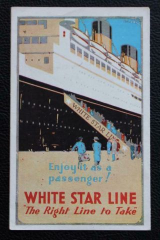 White Star Line Rms Majestic Fine Pull Out Cross Section Brochure 1920 