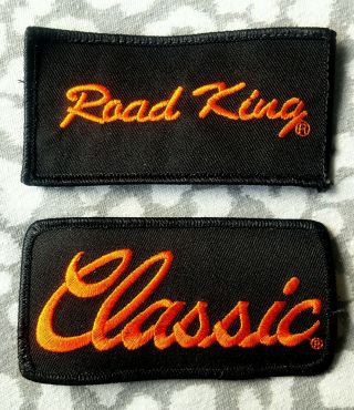Harley - Davidson Road King Classic Patch Pair 2x4 Inches Hog Motorcycle