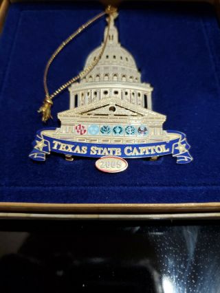 Texas State Capitol Christmas Ornaments 2004,  2005