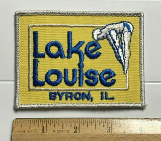 Lake Louise Rv Resort Campground Byron Illinois Il Swimming Diver Souvenir Patch