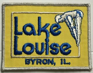Lake Louise RV Resort Campground Byron Illinois IL Swimming Diver Souvenir Patch 2