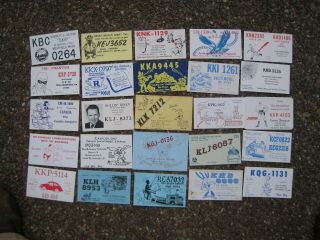 Vintage Cb Qsl Cards With Nicknames