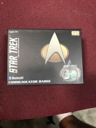 Star Trek Tng Bluetooth Communicator Badge 30th Anniversary Version