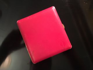 Vintage Red Leather Dunhill France Cigarette Case