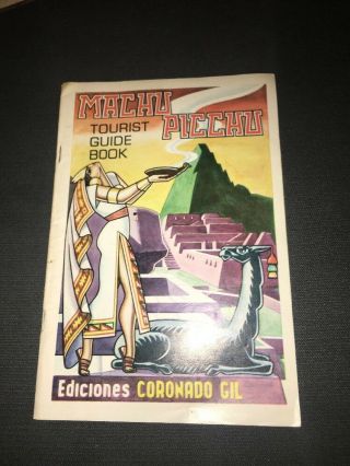 Vintage Machu Picchu Tourist Guide Book