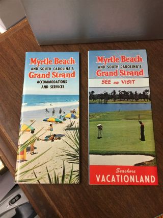 1963 Myrtle Beach South Carolina Brochure & Accommodations & Service Booklet