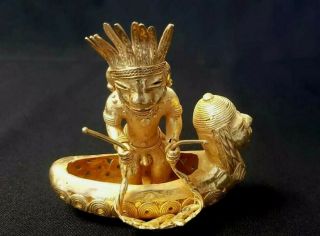 Pre - Columbian - Tumbaga - Tairona - Fisherman
