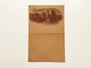 Letterhead For " The Arlington " Hotel,  Santa Barbara,  California.  C.  1920.
