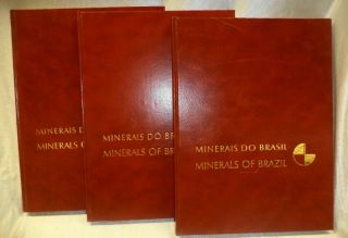 3 Volume Set Minerals Of Brazil Mineralogy Crystals Ore Metals Precious Stones,