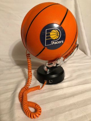NBA Official BASKETBALL Shaped HOME LANDLINE PHONE.  Indiana Pacers.  Tel Com 3