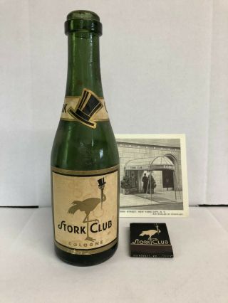 Very Rare Stork Club Of York Cologne Bottle