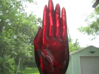 lucite vintage woman ' s female hand sculpture display art 2