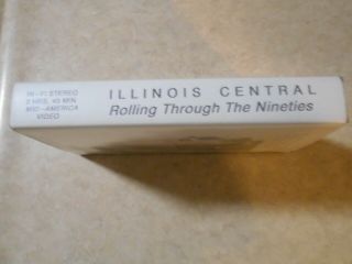 Illinois Central Railroad Vhs Tape - Rolling Through The Nineties 2 Hours