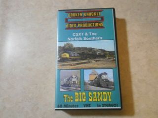 The Big Sandy Csxt & Norfolk Southern Railroad Vhs Tape 1996