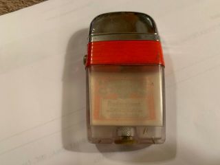 Rare Vintage Red Budweiser Beer Cigarette Lighter Scripto Vu