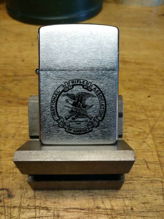 National Rifle Association Nra 1992 Full Size Zippo Lighter
