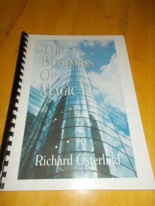 The Business Of Magic By Richard Osterlind Softcover 2005