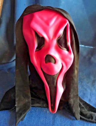 Vintage Fun World Fuchsia Pink Scream Ghostface Ghost Face Mask Fantastic Faces