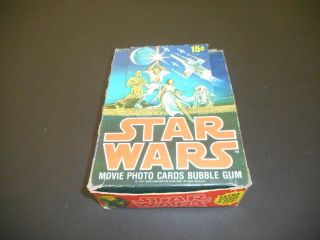 (1) 1977 Topps Star Wars 1st Series 1 Blue Border Wax Pack EX - 2