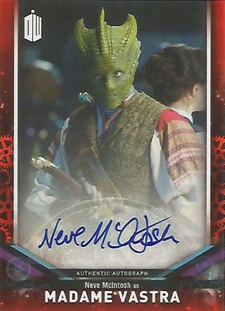 Doctor Who Signature Series 2018 Neve Mcintosh " Mme Vastra " Autograph Card 07/10