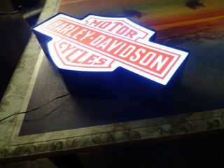 Harley Bar and Shield Mini Lighted Sign 4